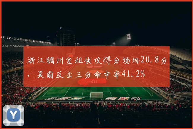 浙江稠州金租快攻得分场均20.8分，吴前反击三分命中率41.2%